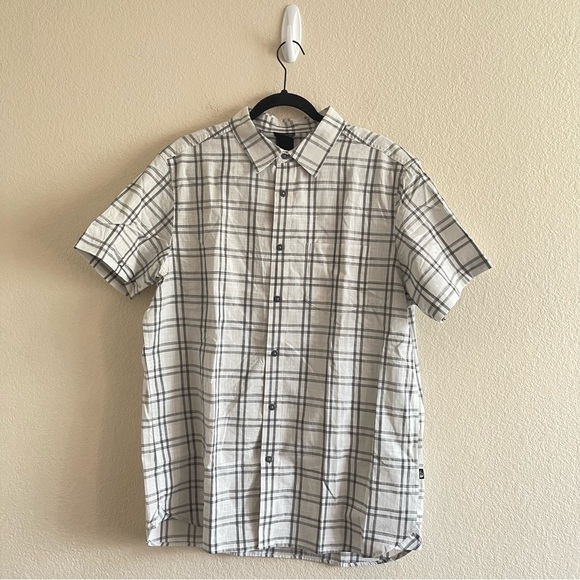 NWT The North Face Hammetts Shirt II Tin Grey Check Plaid Button Down Mens Large - Picture 3 of 12